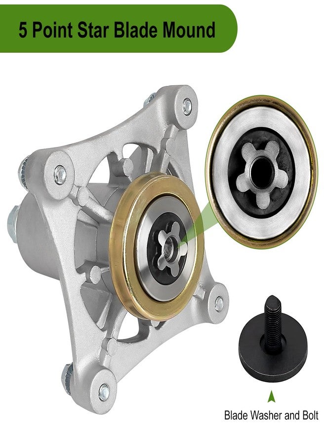 Belleone 187292 Mower Spindle for 42" 46" 48" 54" Deck, 587819701 Mandrel Assembly Fits for Craftsman Husqvarna Ariens Poulan Pro, Replace for 192870 532187281 532187292, 2 Pack - Image 4