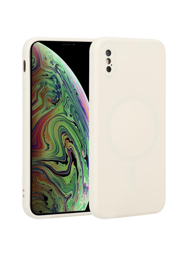 S-TOP Case For iPhone X / XS Liquid Silicone Full Coverage Shockproof Magsafe Phone Case - Image 1