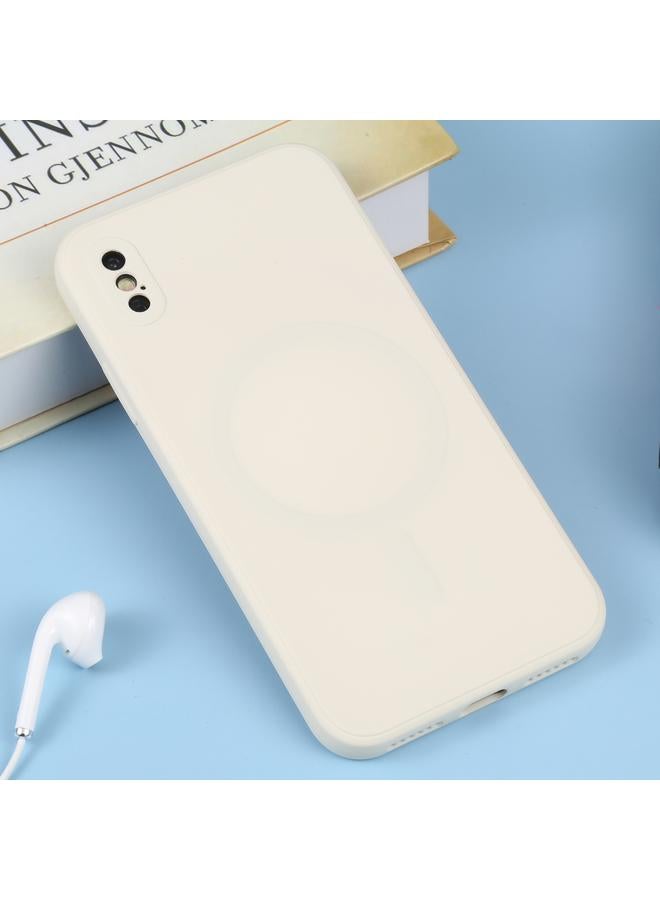 S-TOP Case For iPhone X / XS Liquid Silicone Full Coverage Shockproof Magsafe Phone Case - Image 2