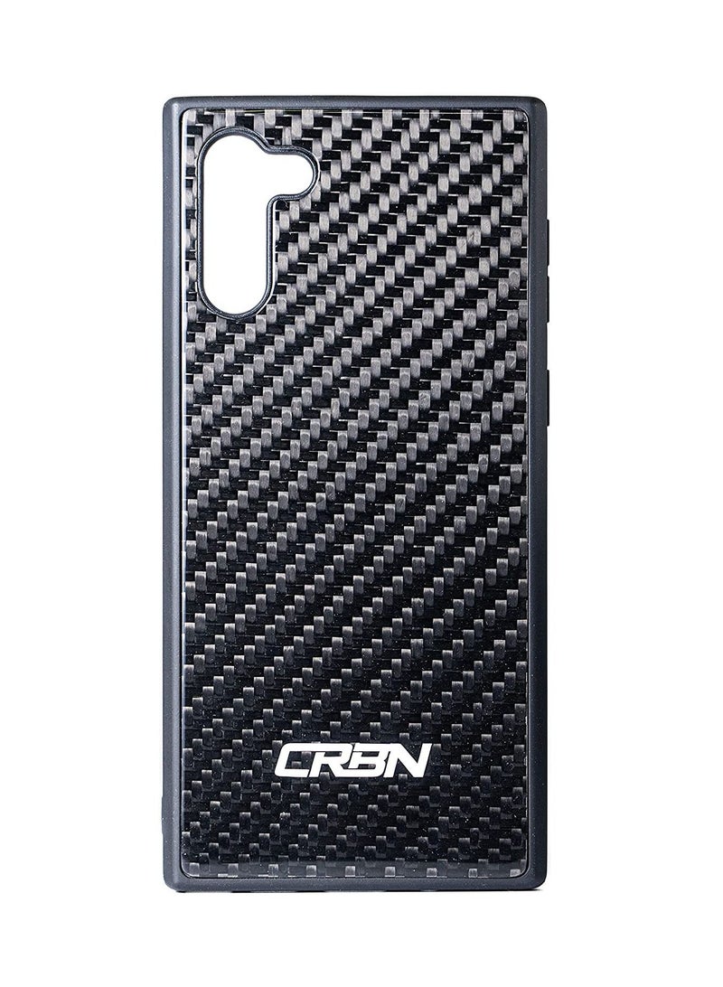 سي ار بي ان جراب هاتف Samsung Note 10 من ألياف الكربون - غطاء خلفي من نسيج قطني طويل