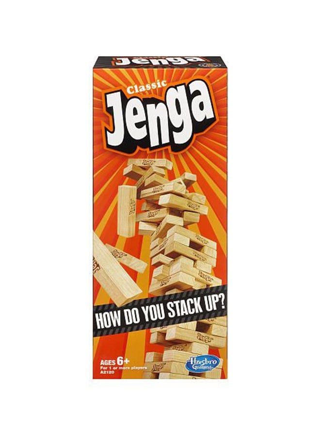 NIBEMINENT A2120 54-Piece Gaming Classic Jenga Block Stacking Building Set, 1 Or More Players 6+ Years - Image 1