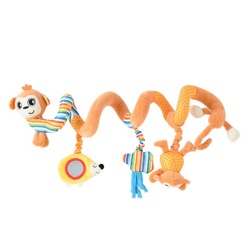 Baby toy animal bed winding newborn car winding bed bell soothing plush bed winding bed hanging puzzle