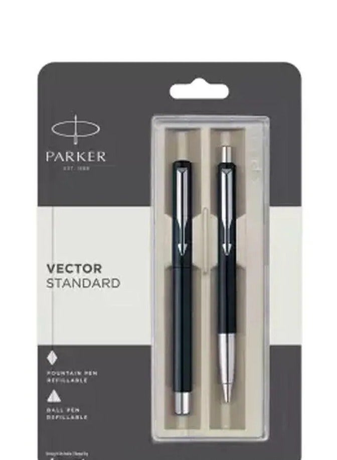 باركر مجموعة أقلام حبر وقلم حبر باركر فيكتور ستاندارد بلاك سي تي - Image 1