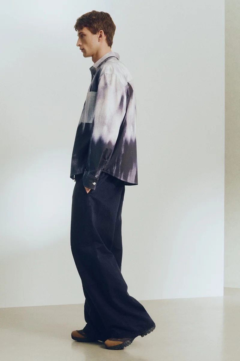 H&M  Relaxed Fit Cotton shirt for Men | Best Price UAE