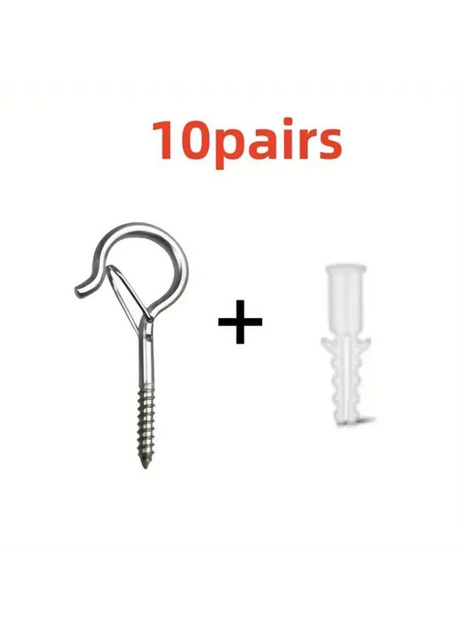 20pcs Stainless Steel Quick Release Hanger Hooks For Outdoor Party Decorations - Image 1