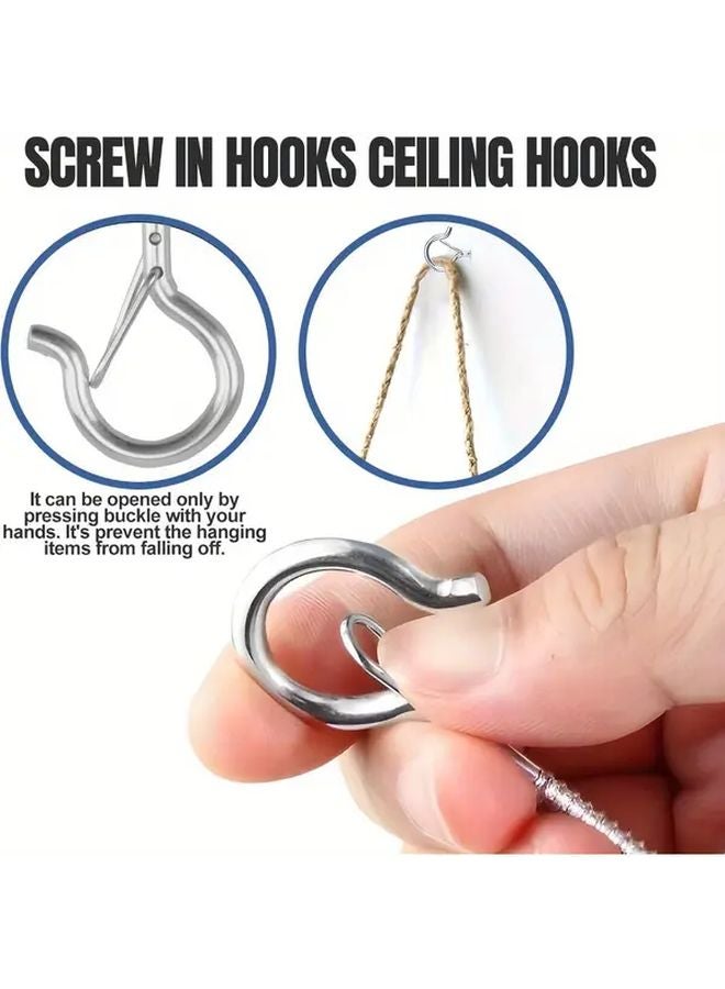 20pcs Stainless Steel Quick Release Hanger Hooks For Outdoor Party Decorations - Image 3
