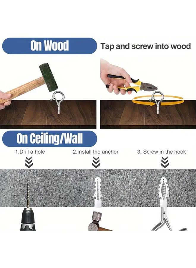 20pcs Stainless Steel Quick Release Hanger Hooks For Outdoor Party Decorations - Image 4