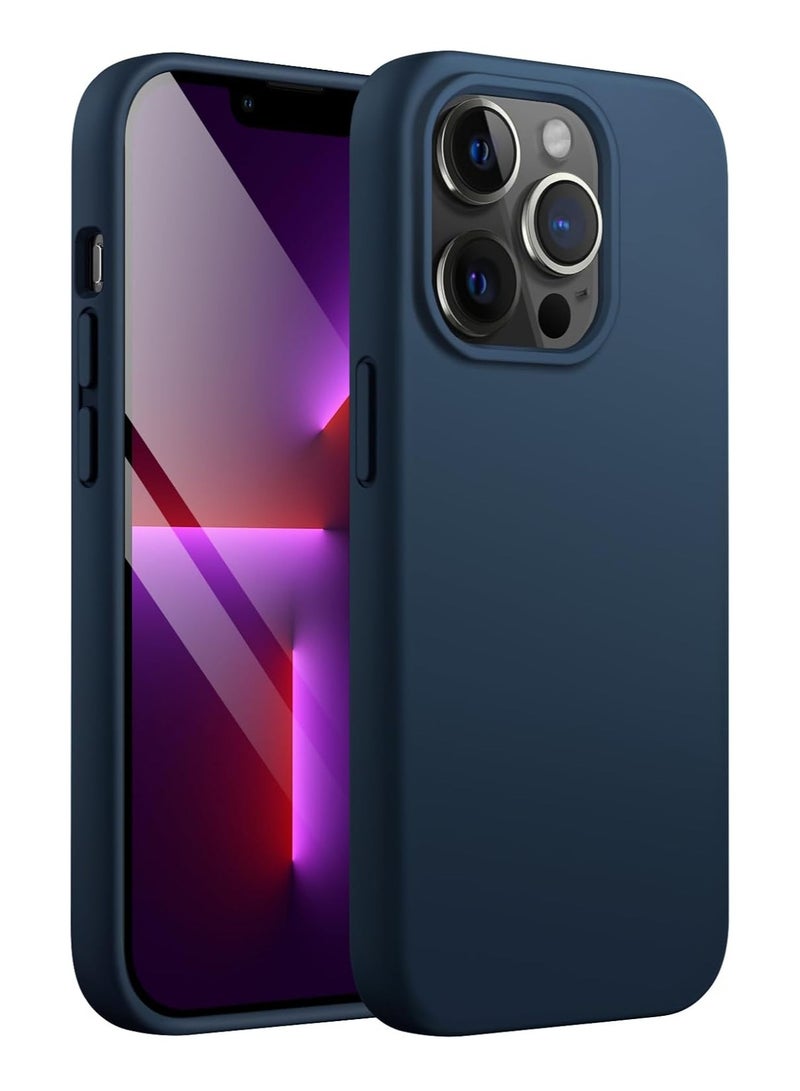 دوسالا جراب iPhone 13 Pro، جراب هاتف من السيليكون السائل لهاتف iPhone 13 Pro مقاس 6.1 بوصة، غطاء واقٍ ناعم حريري ملون (أزرق) - Image 1