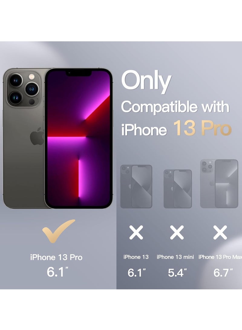 دوسالا جراب iPhone 13 Pro، جراب هاتف من السيليكون السائل لهاتف iPhone 13 Pro مقاس 6.1 بوصة، غطاء واقٍ ناعم حريري ملون (أزرق) - Image 2