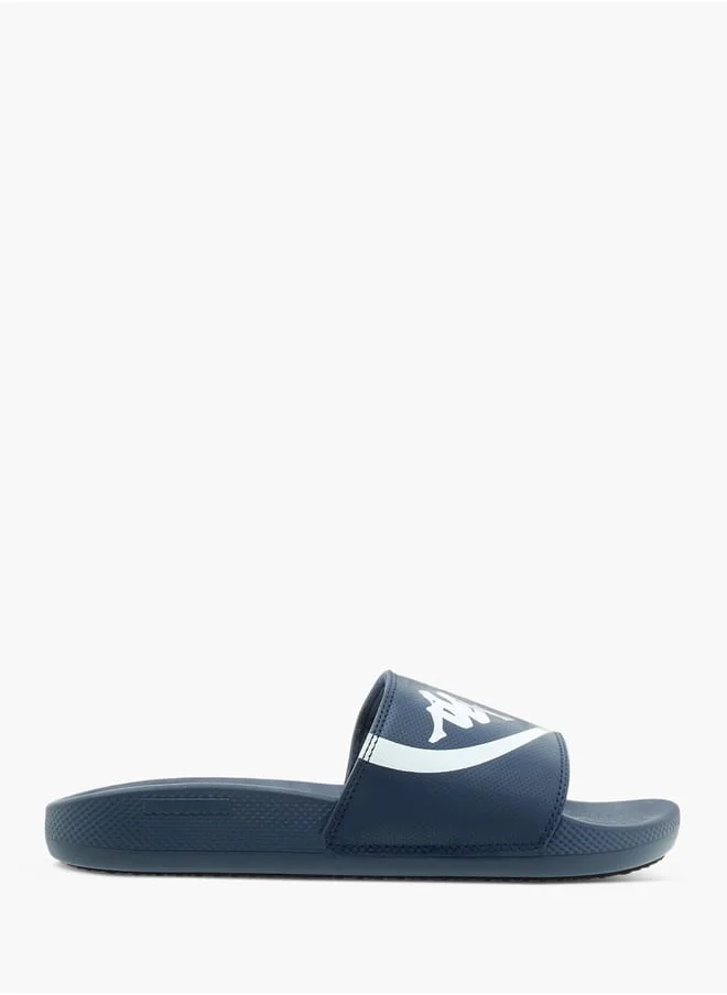 كابا Men's Logo Print Slides