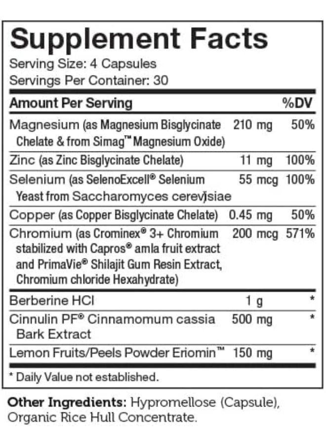 Zahler Zahler, Diabetter, Advanced Glucose Support Supplement, with Cinnamon, Helps Maintain Balanced Blood Sugar Levels Naturally, Certified Halal, 180 Capsules  - Image 5