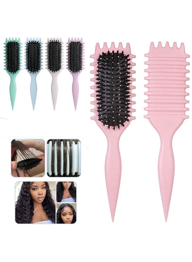 فرشاة مثالية لتمويج الشعر وفك تشابكه بكل سهولة، تعمل على تحديد التموجات بلمسة احترافية، مناسبة للشعر الرطب والجاف. - Image 1