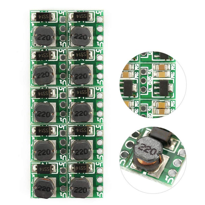 10Pcs DC DC Boost Converter Module 0 9V To 5V High Efficiency Voltage Booster - Image 3
