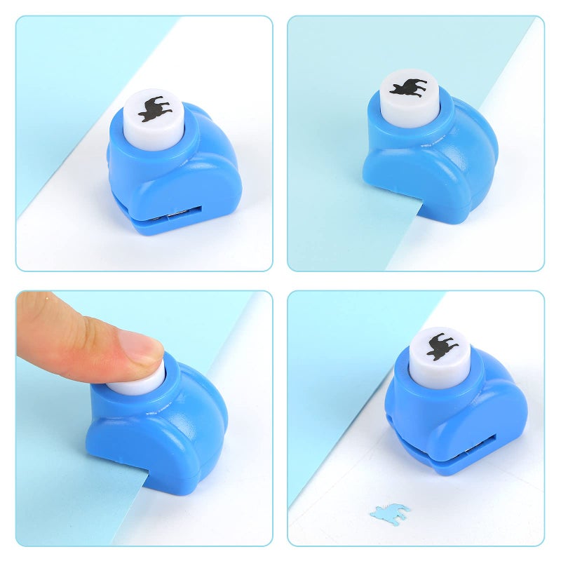 LoveInUSA Animals Hole Punch Set, 10PCS Hole Punch Shapes, Single Crafting Scrapbook Punches, Bird, Butterfly, Dog, Rabbit, Sheep, Great for Crafting & Fun Projects (Land Animal Designs) - Image 5