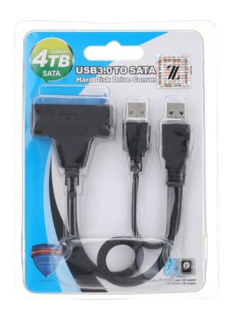 USB 3.0 SATA (7+15pin) 22Pin to USB Adapter Up to 6 Gbps Support 2.5 Inches External SSD HDD Hard Drive 22 Pin Sata III Data support 4tb - Black - pzsku/Z602B2493A5273EA99FCFZ/45/_/1723313338/f1d68ea9-c922-4df4-8443-dfff2818b959