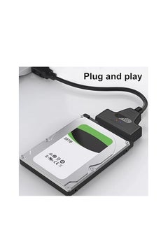Generic USB 3.0 SATA (7+15pin) 22Pin to USB Adapter Up to 6 Gbps Support 2.5 Inches External SSD HDD Hard Drive 22 Pin Sata III Data support 4tb - Black  - Image 4