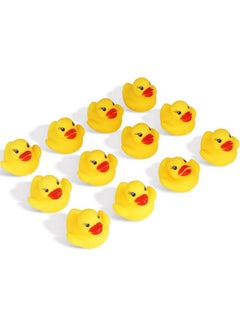 Novelty Place 12Pcs Rubber Duck Float Ducky Baby Bath Shower Toy Yellow Mini Bath Duckies For Toddlers And Kids Birthday Gift Party Favor Bathtub Decoration  - Image 1