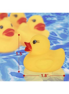 Novelty Place 12Pcs Rubber Duck Float Ducky Baby Bath Shower Toy Yellow Mini Bath Duckies For Toddlers And Kids Birthday Gift Party Favor Bathtub Decoration  - Image 5