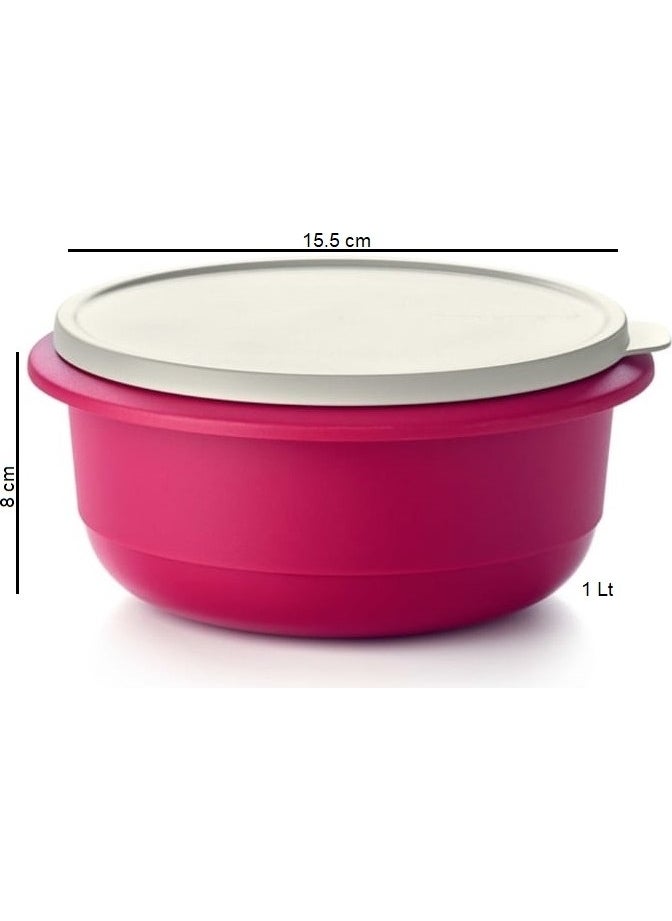 Tupperware - Miksim 1 Lt Storage Preparation Container Fuchya Miks Hsgl - Image 1