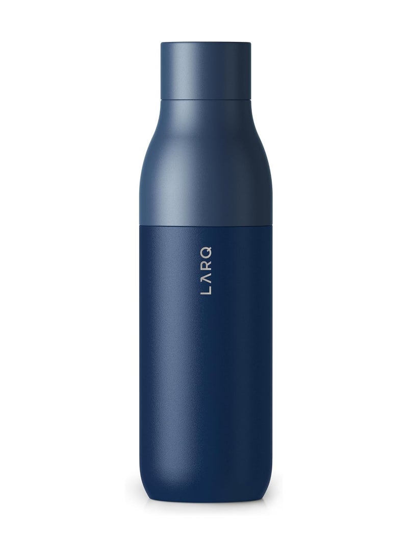 LARQ Bottle Twist Top 740ml / 25oz- Insulated Stainless Steel Drinking Bottle | Thermos Flask, BPA-Free | Reusable Water Bottle for Camping, Office and Travel | Keeps Drinks Cold and Hot, Monaco Blue - Image 1