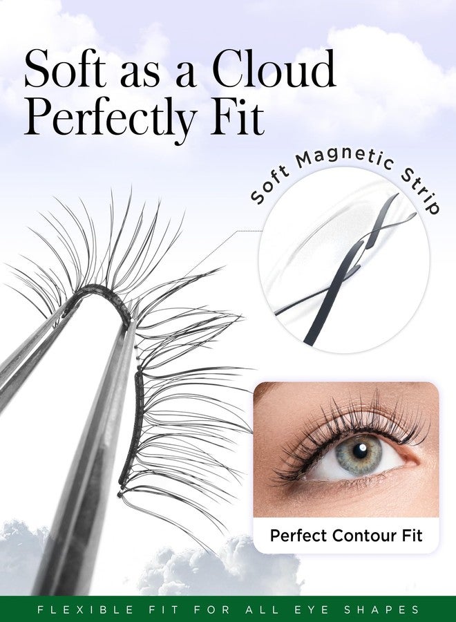 BEYELIAN Magnetic Eyelashes with Applicator Kit, Reusable Natural Look 3D Lashes, No Glue Needed Soft Magnetic Lashes for Eye Makeup-25B (Lightweight & Comfortable) - Image 3