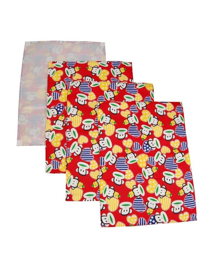 FARETO ملاءات تدليك زيت الأطفال حديثي الولادة بعد الاستحمام وتغيير الحفاضات قابلة للغسل وإعادة الاستخدام من جانب واحد من القطن (0 6 أشهر) - Image 4