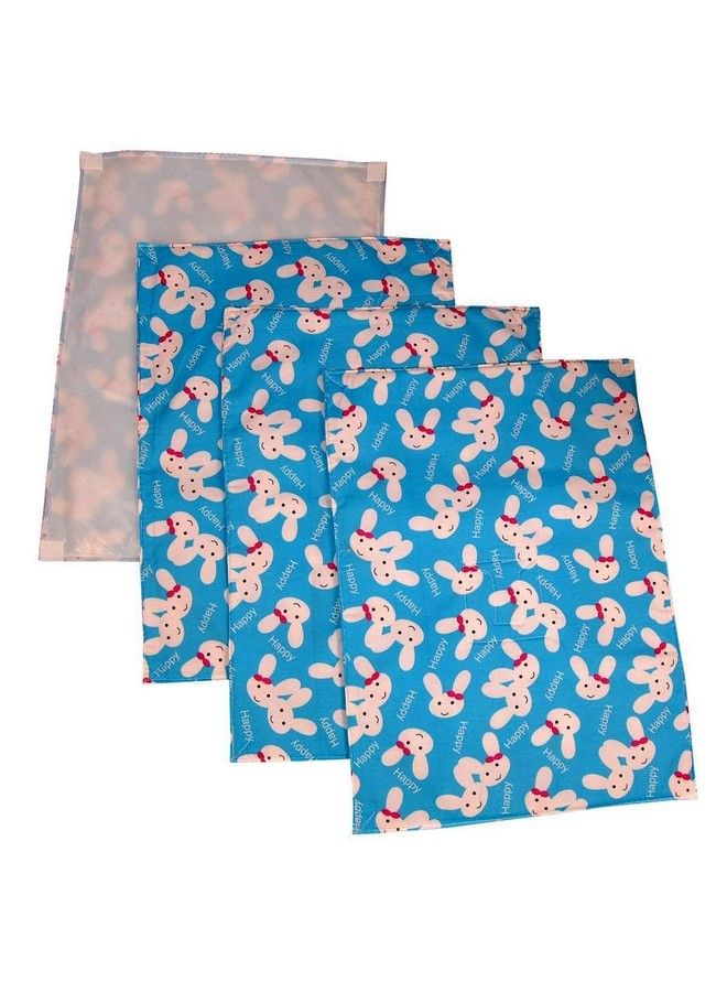 FARETO ملاءات تدليك زيت الأطفال حديثي الولادة بعد الاستحمام وتغيير الحفاضات قابلة للغسل وإعادة الاستخدام من جانب واحد من القطن (0 6 أشهر) - Image 1