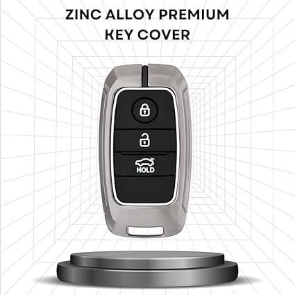 LivTee Premium Metal Key Cover for Kia Seltos, Carens, Sonet - 3 Button Smart Key(kia 3 Button up Smart) - Image 4