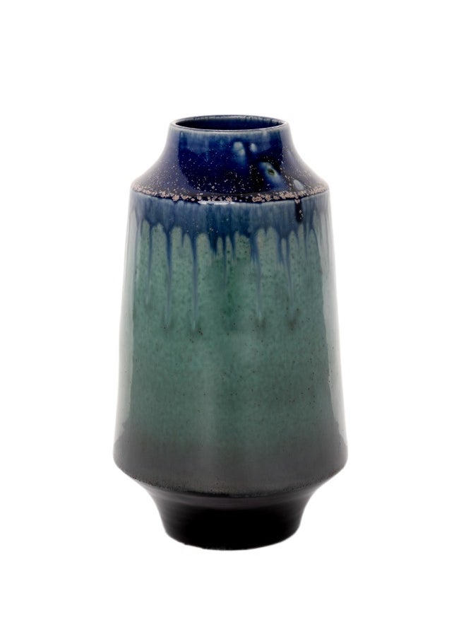 Gulf Flowers Glass Vase Matt  Matte finish glass vase with a sleek design for modern decor 