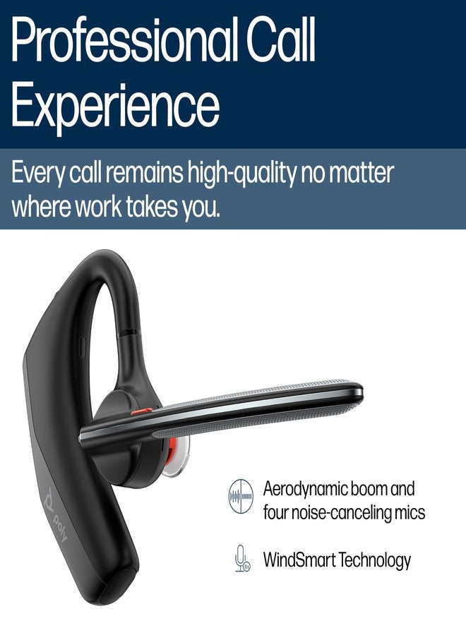 POLY Voyager Legend 30 - Bluetooth Headphones with Mic - Discreet Boom & 4 Noise-Canceling Mics - WindSmart Technology - All-Day Comfort - Seamless Connectivity - Smart Sensors & Call Controls - Image 3
