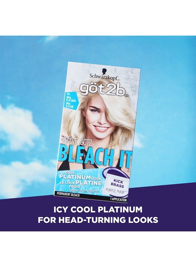 Got2b Bleach It Permanent Hair Color, 00A Ultra Platinum - Image 2