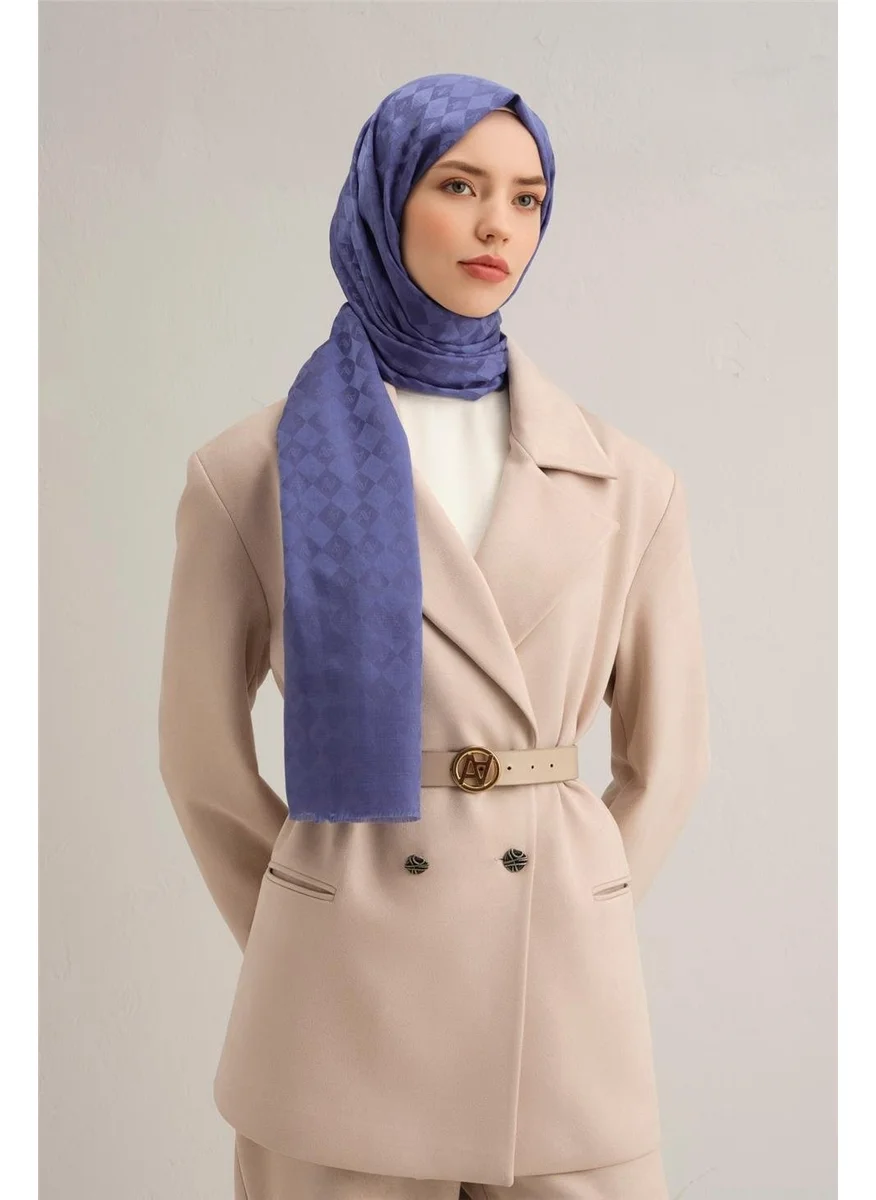 ARMINE Jacquard Silk Cotton Shawl 10700