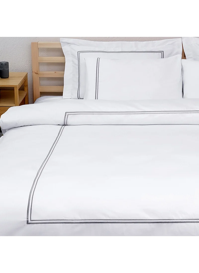 Meyn Collection Single Cotton Satin Pico Embroidered Gift Dowry Duvet Cover Set