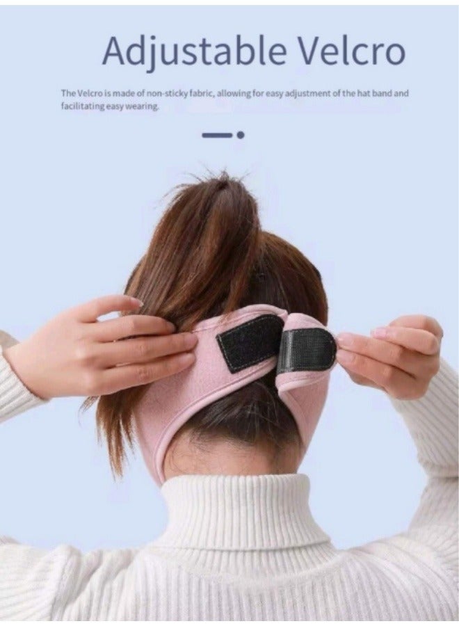 Thickened Dust Mask To Keep Warm Outdoor Cycling Ear Protection Windproof Mask Pink  - Image 4