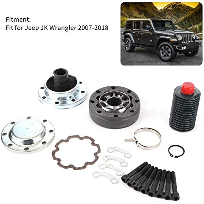 ريحني مجموعة مفصل CV عمود القيادة Prfor Opeller Shaft لسيارة Jeep JK Wrangler 2007?2018 - Image 4