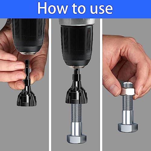 CZS Deburring Tool, HSS Hex Shank Deburring Tool for Metal, Bolt Thread Repair with Quick Release Shank Fits, 2 Pack - Image 5
