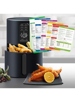Generic Air Fryer Magnetic Cooking Guide Booklet, Air Fryer Cooking Times Chart, Air Fryer Oven Cooking and Frying Guide Booklet with Fridge Magnet and Hanging Loop  - Image 2
