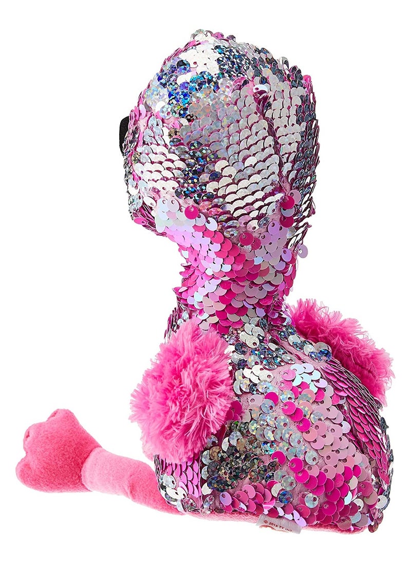 Ty - Pinky Flamingo Reversible Sequin Plush - Image 1