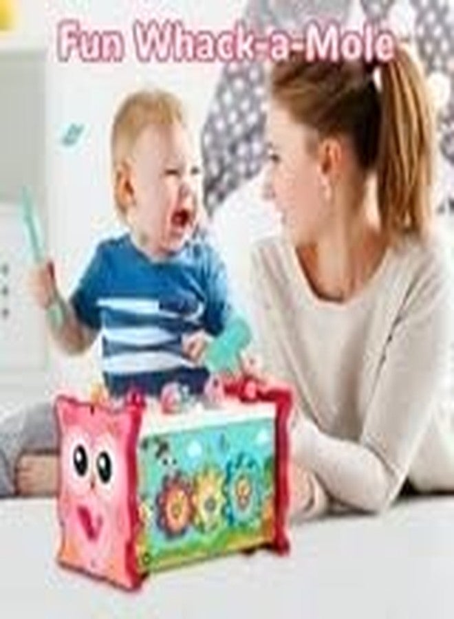 BeFunky 8 in 1 Montessori Toys - Sensory Development for Toddler - Activity Educational Hammering Pounding - Whack a Mole Game - Birthday Gifts for 18+ Months Kids (Red) - Image 2