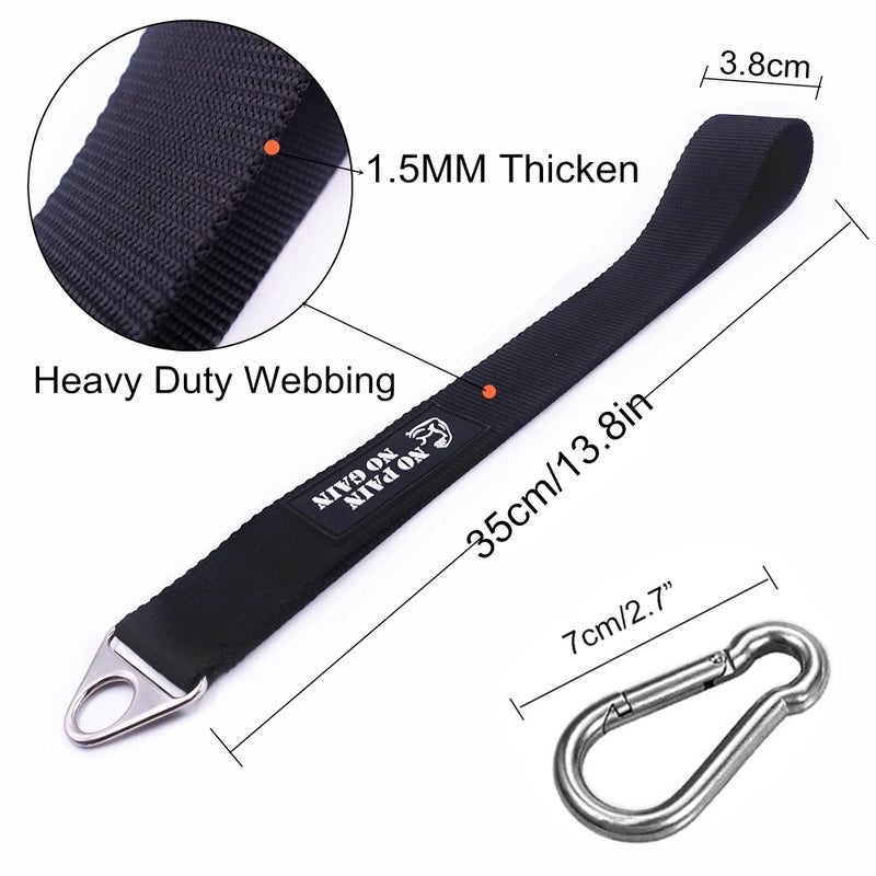 Lights Mountain Arm Wrestling Training Strap Belt Hand Grip Arm Finger Forearm Exerciser Strengthener for Cable Machine and Free Weight - Image 3