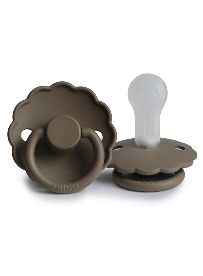 FRIGG Daisy Silicone Baby Pacifier 6 To 18 Months Size 2 Portobello