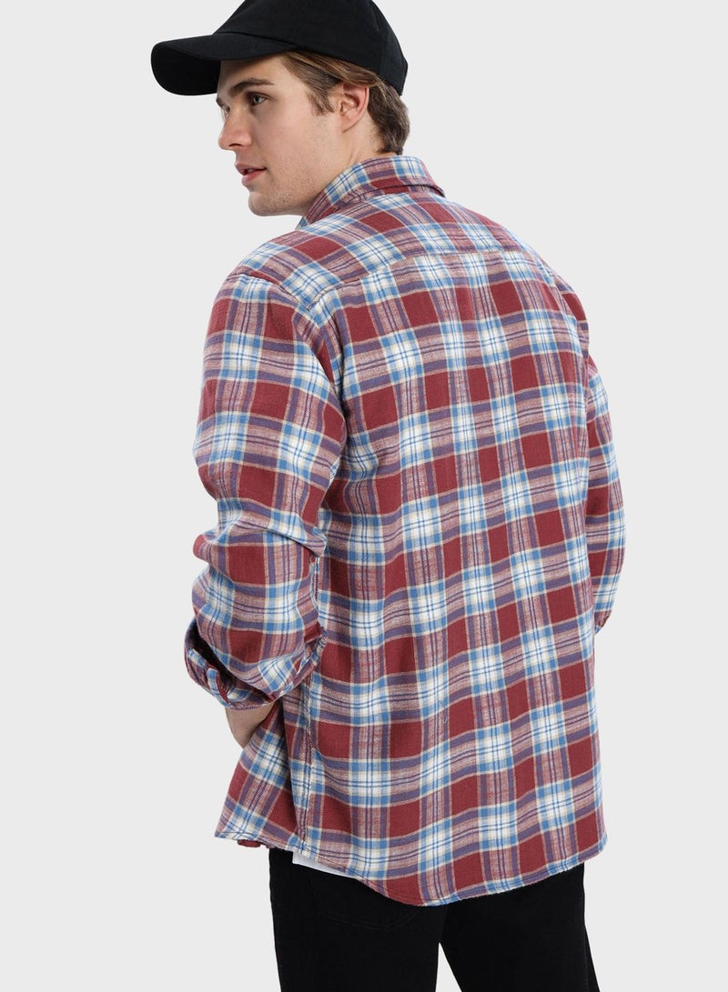 امريكان ايجل Checked Regular Fit Shirt - Image 2