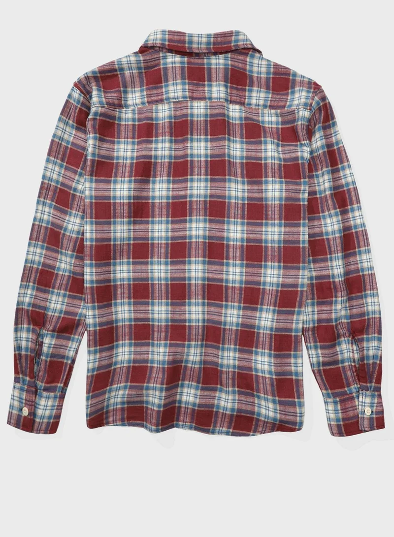 American Eagle  Checked Regular Fit Shirt for Men | Best Price UAE