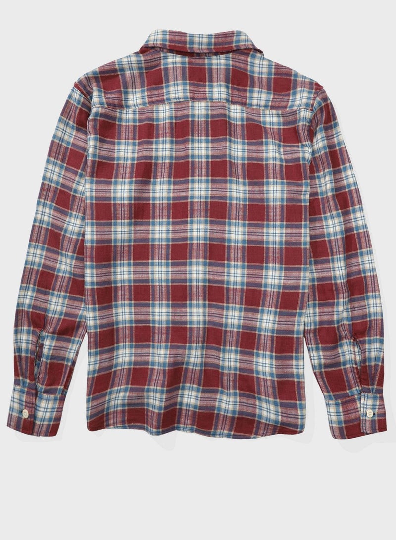 امريكان ايجل Checked Regular Fit Shirt - Image 4