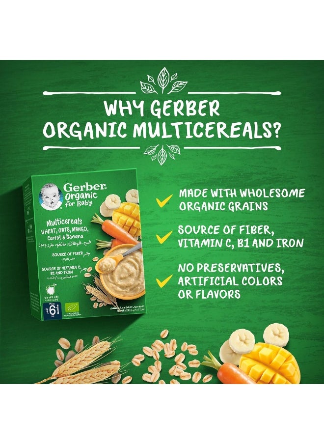 Nestle - Nestlé GERBER Bio Mango, Wheat, & Oat 200g - Image 1