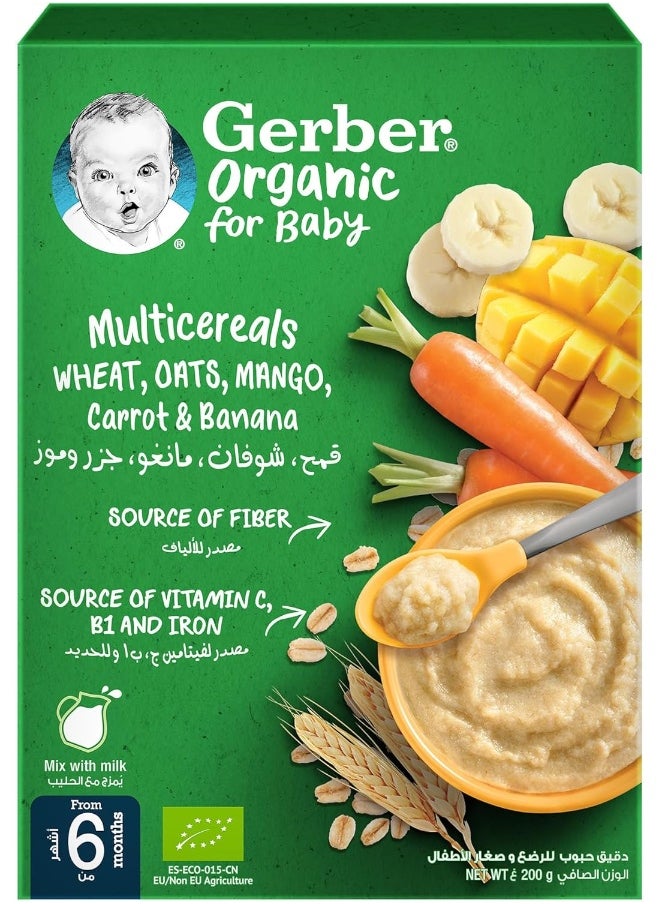 Nestle - Nestlé GERBER Bio Mango, Wheat, & Oat 200g - Image 1