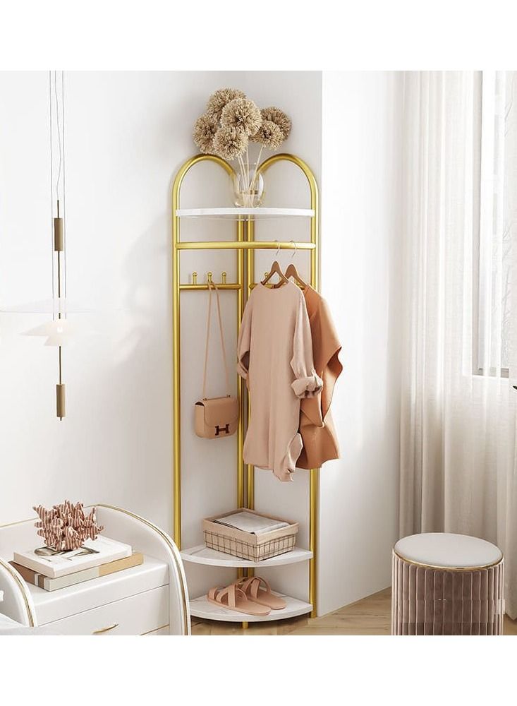 Metal Place Provide Clothes Rack Minimalist Standing Shelf Clothes Rack Nordic Aesthetic Perchero Pared Bedroom Furniture - Image 1