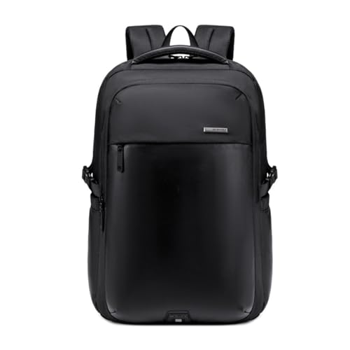 GOLDEN WOLF Laptop Backpack for Men 18L Sleek 15.6-inch Office Laptop Bag Water-resistant Padded Backpack with Hidden Back Pocket, Casual Daypack for Travel Business Daily Use,Black - Image 1