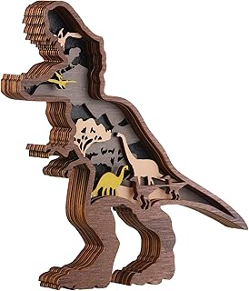 Chunful Chunful Dinosaur Wall Decor Wooden Dinosaur Room Decor for Boys Dinosaur Nursery Decor Dinosaur Wall Art Dino Wall  - Image 1