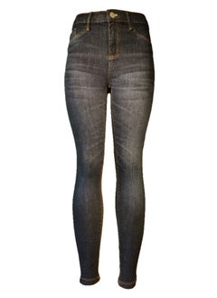 Women's Skinny Stretch Jeggings in Dark Grey